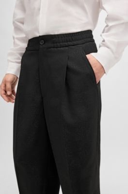 Pantalones de corte moderno HUGO&nbsp;x&nbsp;Les Benjamins en jacquard con estampado, Fantas&iacute;a