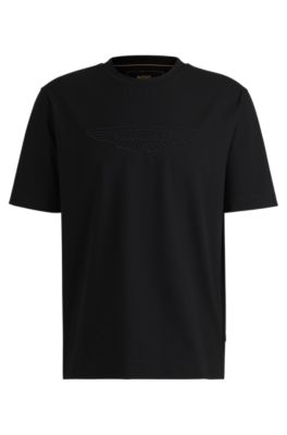 BOSS - BOSS x ASTON MARTIN T-shirt in mercerized stretch cotton