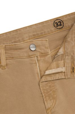 Vaqueros slim fit de c&oacute;modo denim el&aacute;stico, Beige
