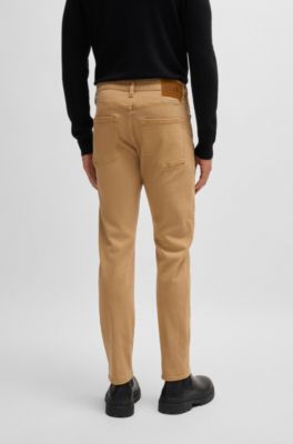 Vaqueros slim fit de c&oacute;modo denim el&aacute;stico, Beige