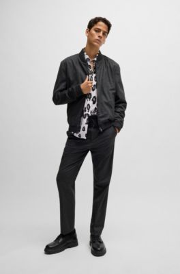 Pantalon D’été HUGO BOSS – Gris, Tissu Souple, Coupe Jean, Taille W40 L32