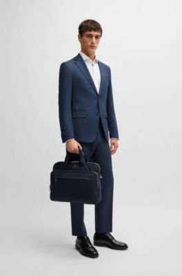 Boss FREEZER セーター Navy blue BOSS - Slim-fit suit in