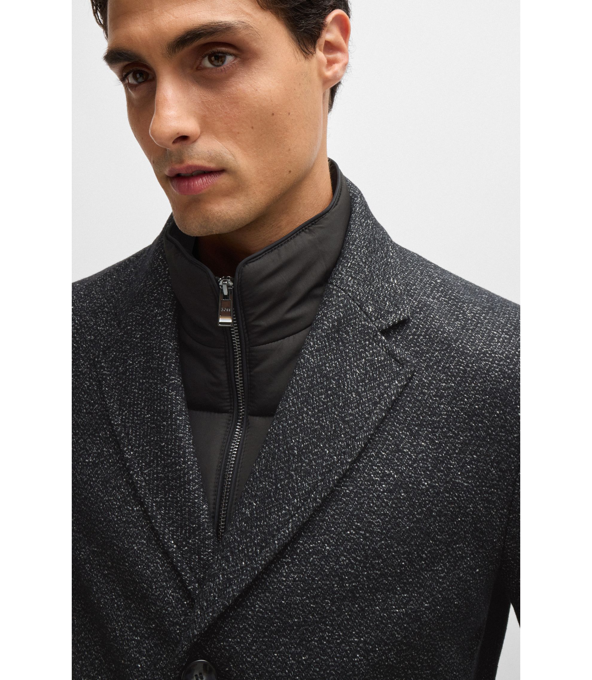 BOSS スリムフィットコート(slim fit coat) BOSS - はっ水スリムフィットコート デタッチャブルインナー