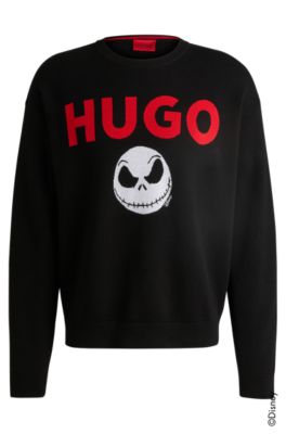 Jersey HUGO&nbsp;x&nbsp;Disney con logo de Pesadilla antes de Navidad, Negro