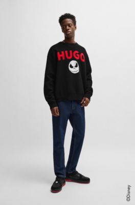 Jersey HUGO&nbsp;x&nbsp;Disney con logo de Pesadilla antes de Navidad, Negro