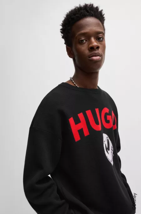 HUGO x Disney's The Nightmare Before Christmas logo sweater