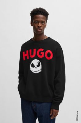 Jersey HUGO&nbsp;x&nbsp;Disney con logo de Pesadilla antes de Navidad, Negro
