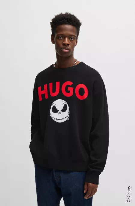 HUGO x Disney's The Nightmare Before Christmas logo sweater