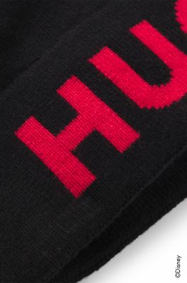 Bonnet &agrave; logo HUGO&nbsp;x&nbsp;Disney&rsquo;s&nbsp;The&nbsp;Nightmare&nbsp;Before&nbsp;Christmas, Noir