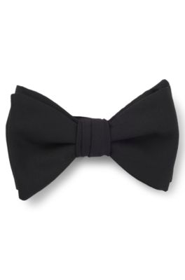 Hugo Boss Formal Bow Tie In Wool In Black