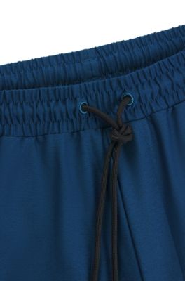 Active-stretch shorts with decorative reflective details, Light Blue