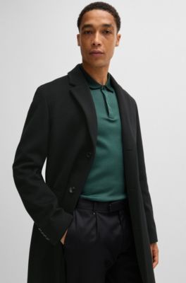 Formal coat in wool, Black