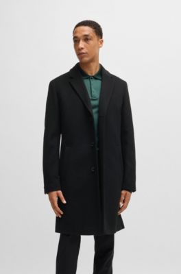 Formal coat in wool, Black