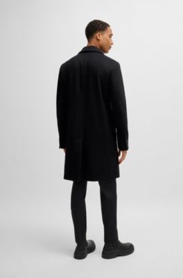 Formal coat in wool, Black