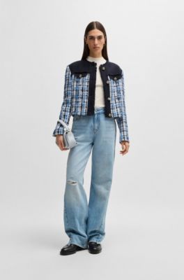 Ariell shoulder bag in leather, Light Grey