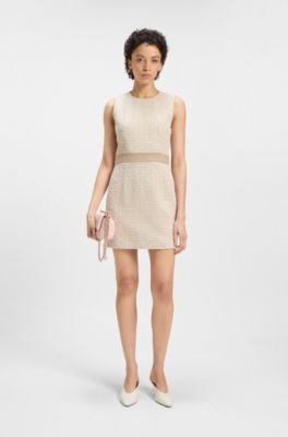 Faux-leather shoulder bag with Double B monogram, light pink