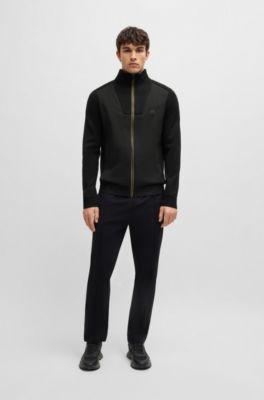 Knitted jacket with Double B monogram, Black