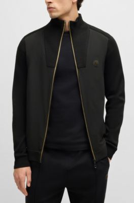 Knitted jacket with Double B monogram, Black