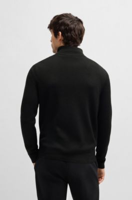 Knitted jacket with Double B monogram, Black