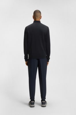 Knitted jacket with Double B monogram, Dark Blue