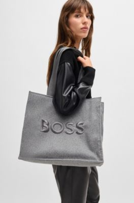 BOSS グレー トートバッグ BOSS グレー トートバッグ BOSS - Tote bag with oversize