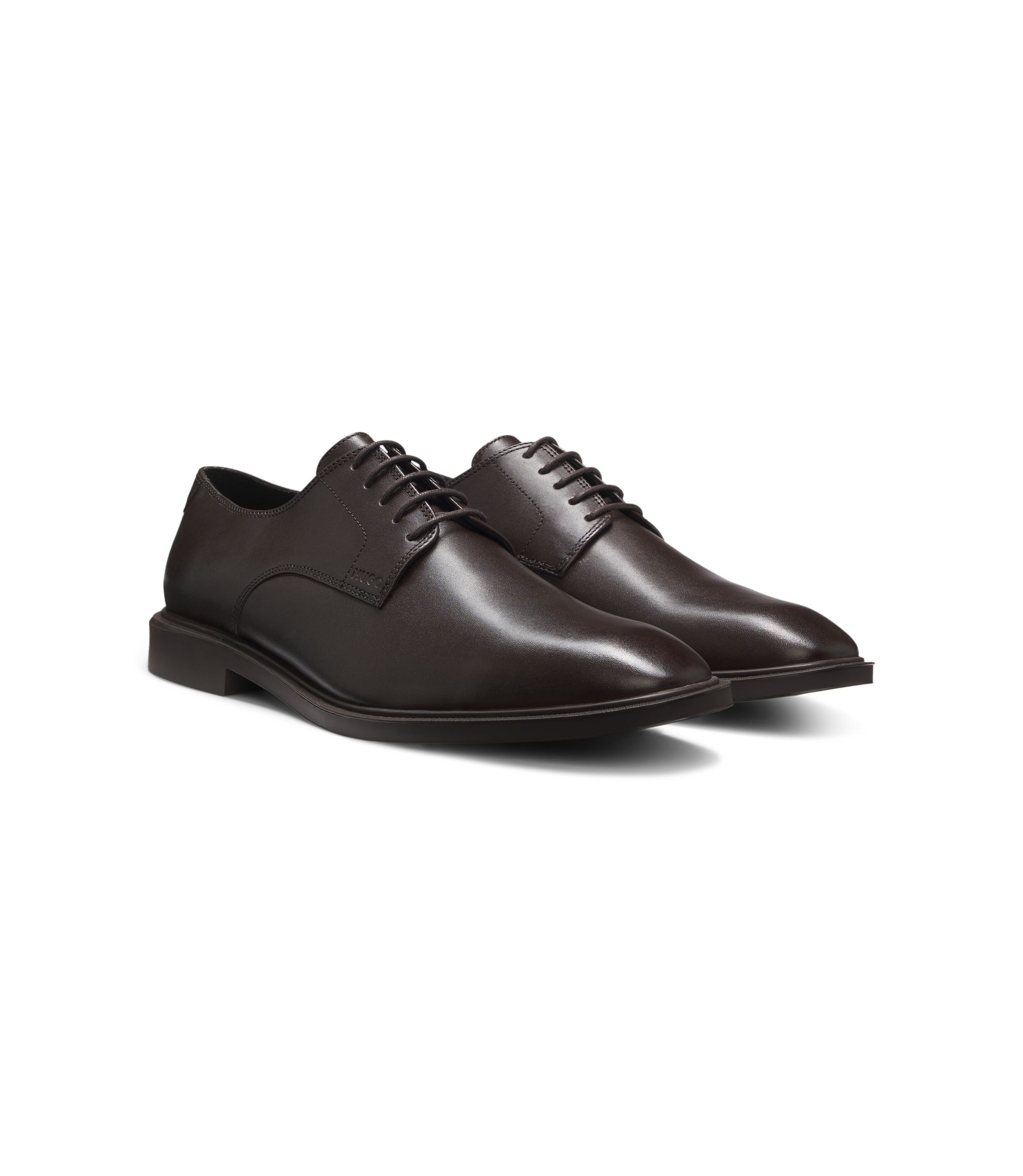 BOSS Hugo Boss derby shoes in burnished leather 
size 10 1/2 B21 hbna50536535_214_200?wid=1980&  main image 2