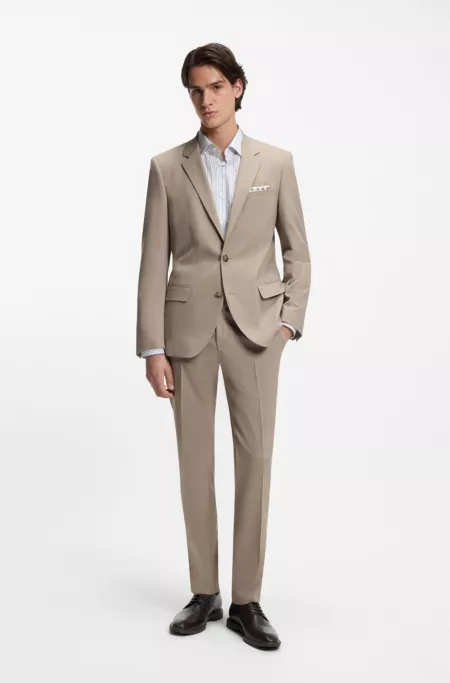 Embossed-logo Derby shoes in leather