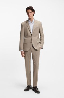 Embossed-logo Derby shoes in leather, Dark Brown