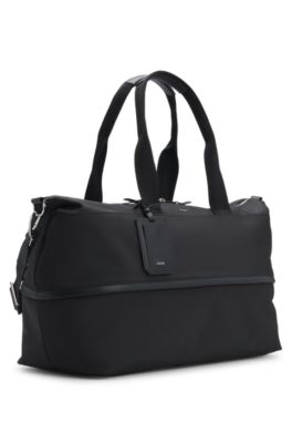 Expandable holdall with signature trims, Black