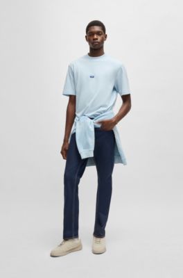 Jeans slim fit de denim el&aacute;stico en azul oscuro, Azul