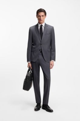 Porte-documents en cuir grain&eacute; avec logo en relief, Noir