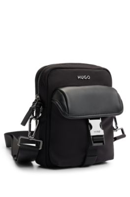 Reporter bag with adjustable and detachable strap, Black