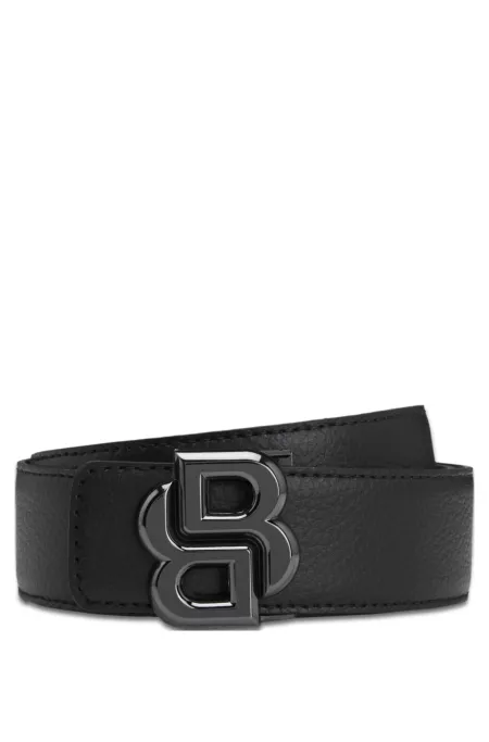 Reversible Italian leather belt with Double-B monogram buckle