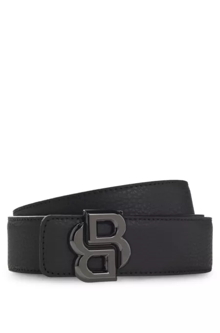 Reversible Italian leather belt with Double-B monogram buckle