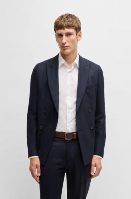 Cintur&oacute;n de piel italiana con hebilla pulida con logo, Marr&oacute;n