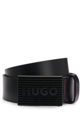 Ceinture En Cuir Véritable D'Alligator Maus & Hoffman - Boucle Dorée Taille 31 (Occasion)