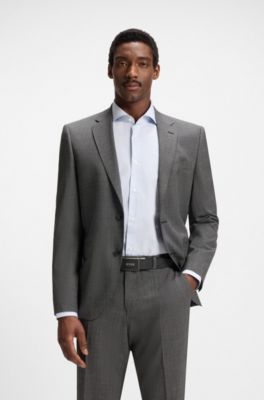 Reversible plaque-buckle belt in Italian leather, Black