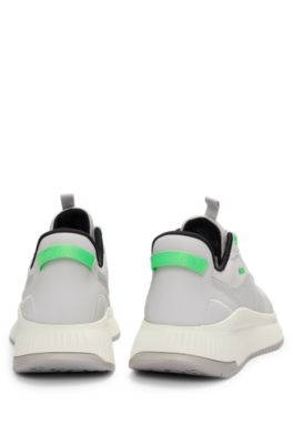 TTNM EVO mixed-material GORE-TEX trainers with ridged sole, Light Grey