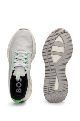 TTNM EVO mixed-material GORE-TEX trainers with ridged sole, Light Grey