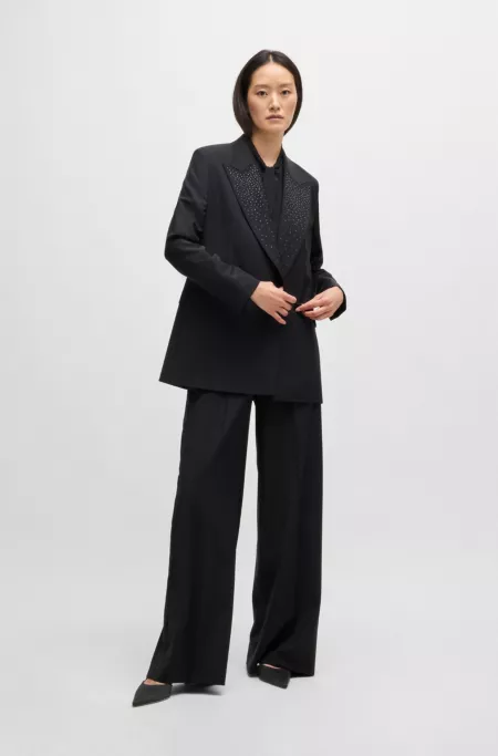 Slingback pumps in soft satin with pointed toe