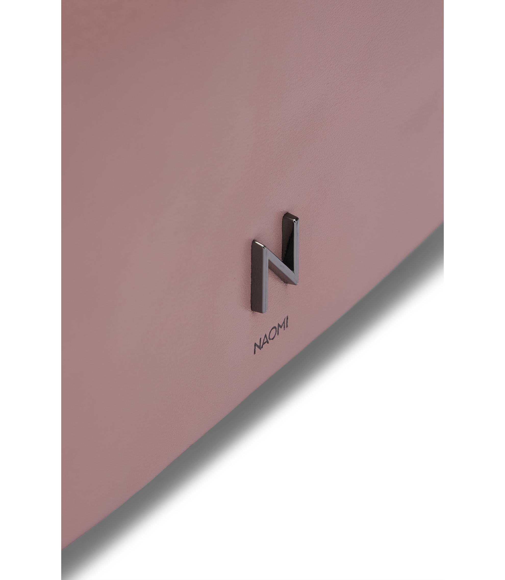 BOSS - NAOMI x BOSS leather clutch bag with signature hardware