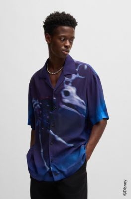 HUGO x Disney's The Nightmare Before Christmas loose-fit printed shirt, Black