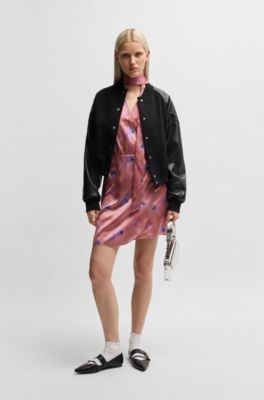 Robe portefeuille &agrave; imprim&eacute; papillons avec poignets boutonn&eacute;s, Fantaisie