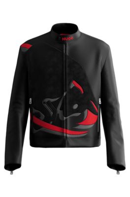 Hugo boss niñas 1 leather jacket best sale