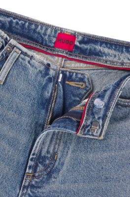 Jean Relaxed court, Bleu