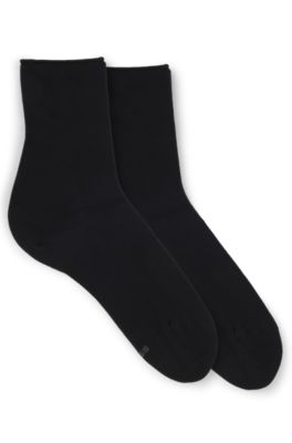Two-pack of socks in a bamboo-viscose blend, Black