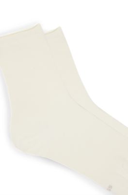 Two-pack of socks in a bamboo-viscose blend, White