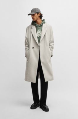 Sudadera con capucha en felpa de algod&oacute;n con logo apilado ahumado estampado, Cal