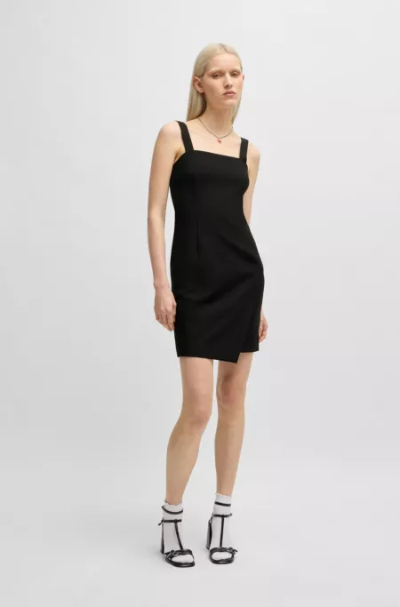 Bodycon dress with thick straps