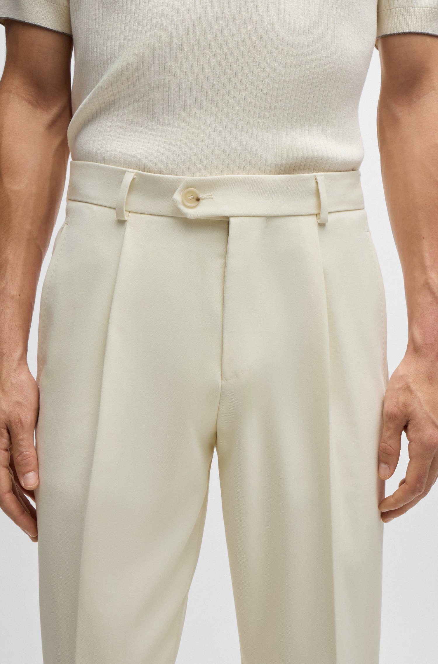 Relaxed-fit trousers cotton